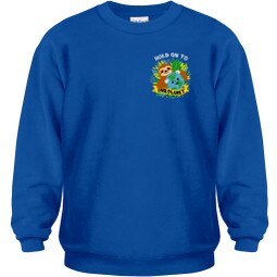 Embroidered sloth polo shirt